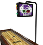 College Holland Bar Stool Kansas State 12' Shuffleboard Table w/ Scoreboard
