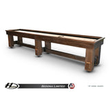 Rustic Hudson Sedona Limited Shuffleboard Table 9'-22' w/Custom Stain Options