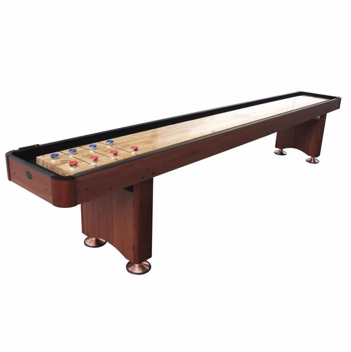 Standard Playcraft Woodbridge 12' Shuffleboard Table in Cherry
