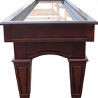 Furniture Style Playcraft St. Lawrence 16' Pro-Style Shuffleboard Table in Espresso