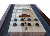 Furniture Style Playcraft Charles River 12' Pro-Style Shuffleboard Table in Chestnut