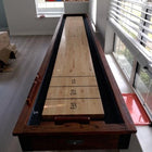 Carmelli Cheyenne 12' Shuffleboard Table in Rustic Oak Finish