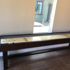 Real life images of Imperial Reno Rustic 12' Shuffleboard Table