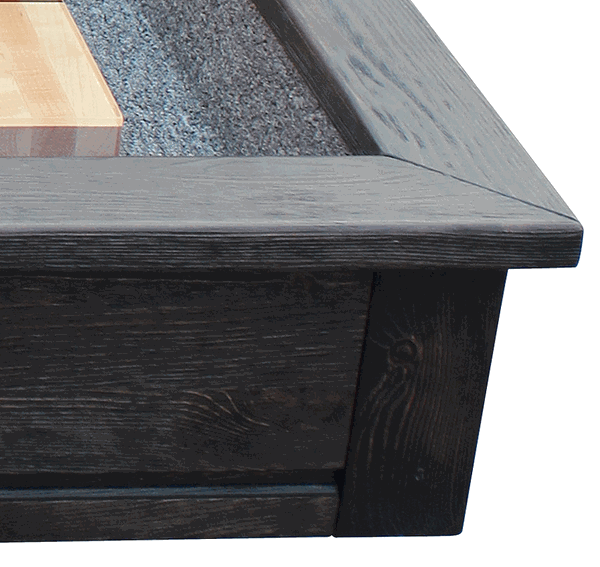 Retro Playcraft Brazos River 12' Pro-Style Shuffleboard Table in Weathered Black