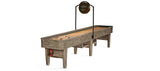 Rustic Retro Brunswick Billiards ANDOVER II 12' Shuffleboard Table in Driftwood