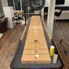 Playcraft Telluride 12' Pro Style Shuffleboard Table in Espresso with optional Overhead Electronic Scoring